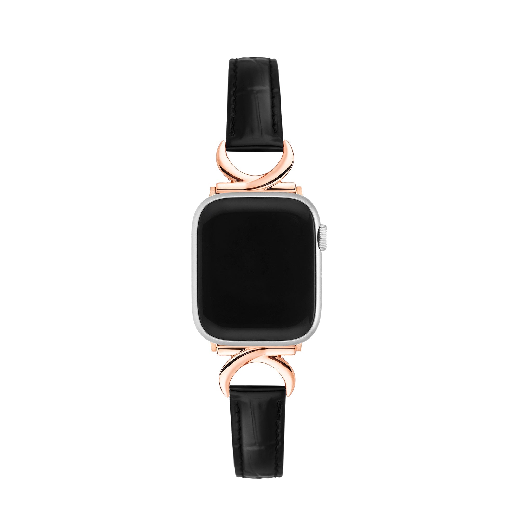 Bamboo Grainy Patent Leather Watch Band for Apple Watch