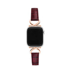 Bamboo Grainy Patent Leather Watch Band for Apple Watch