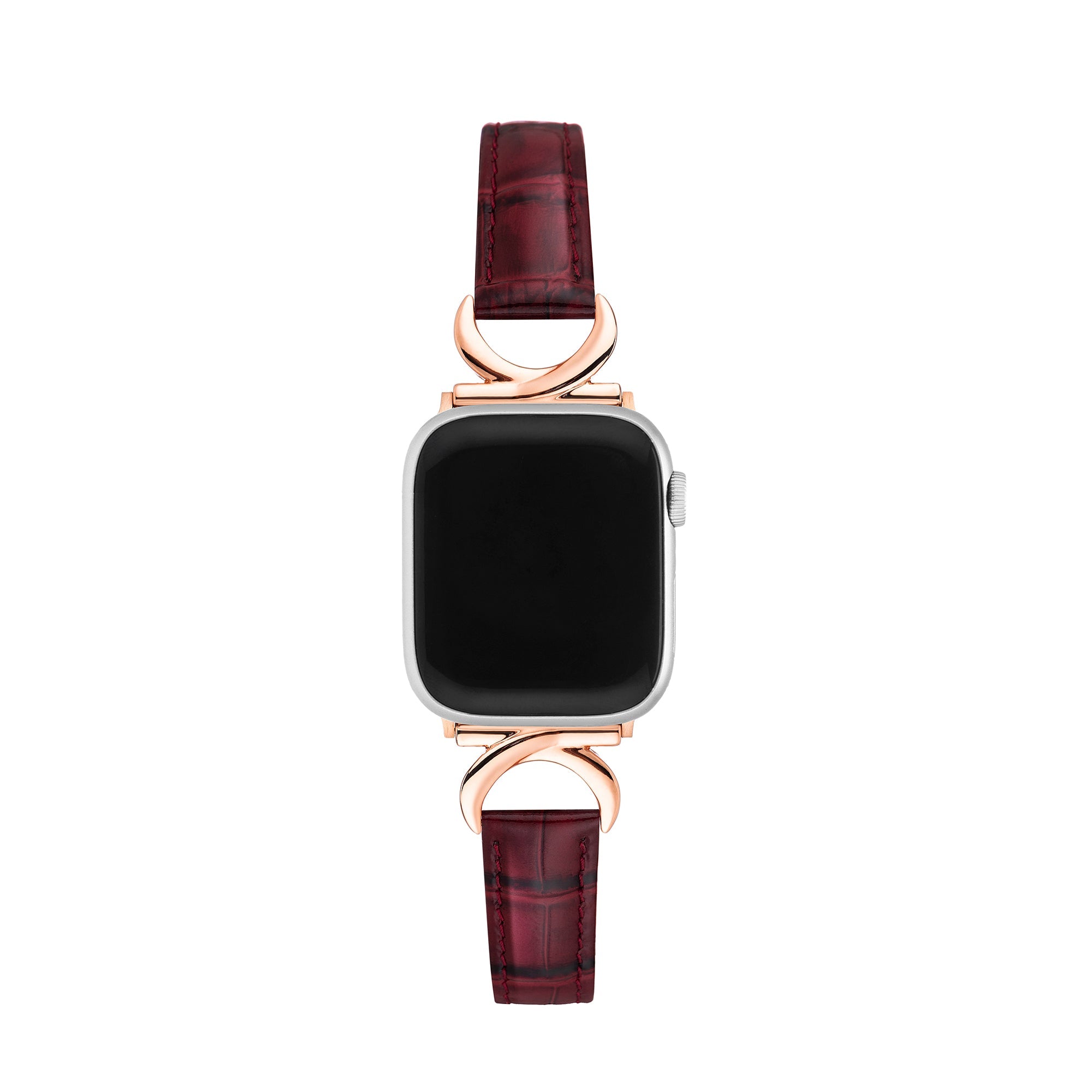 Bamboo Grainy Patent Leather Watch Band for Apple Watch