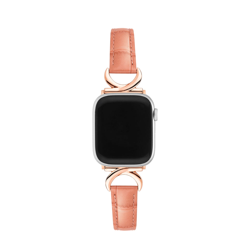 Bamboo Grainy Patent Leather Watch Band for Apple Watch