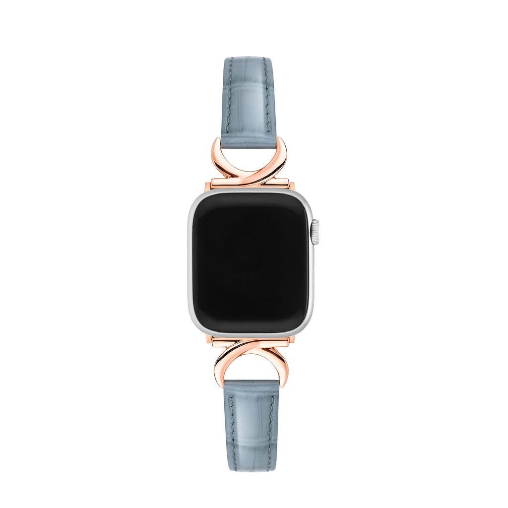 Bamboo Grainy Patent Leather Watch Band for Apple Watch