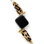Leopard Print Fur Watch Band