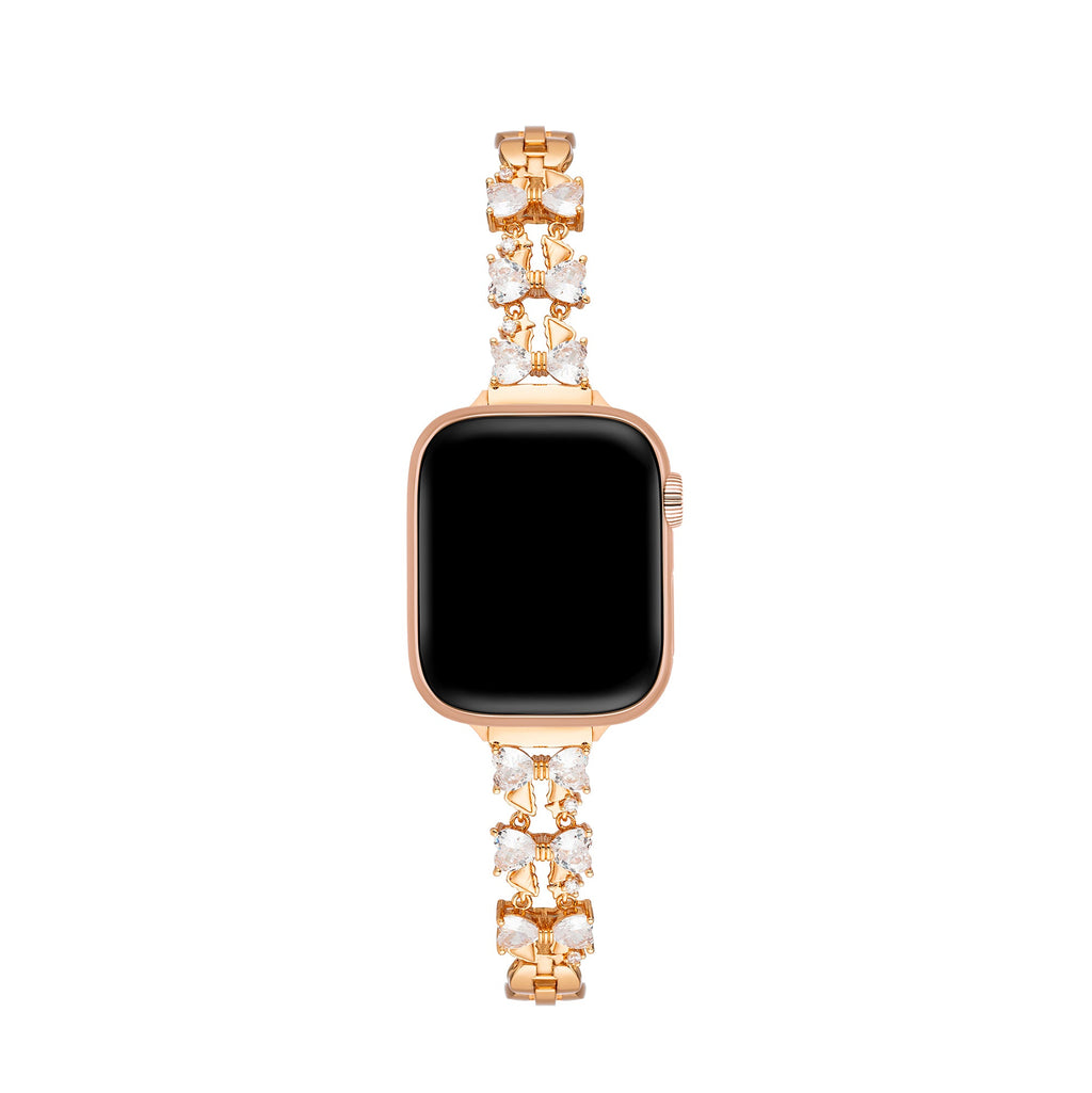 Zircon Bowknot Copper Watch Band for Apple Watch