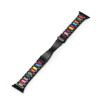 Unisex Rainbow Resin Metal Watch Band