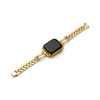 Rhinestone Track Metal Watch Band
