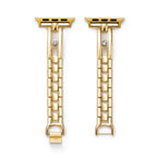 Rhinestone Track Metal Watch Band