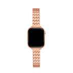 Stainless Steel Houndstooth Watch Band