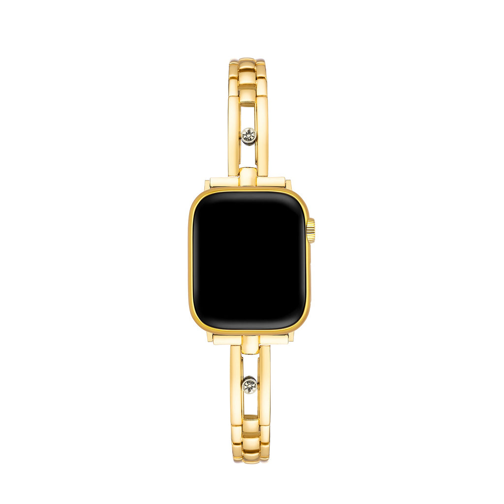 Rhinestone Track Metal Watch Band
