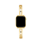 Rhinestone Track Metal Watch Band