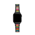 Unisex Rainbow Resin Metal Watch Band