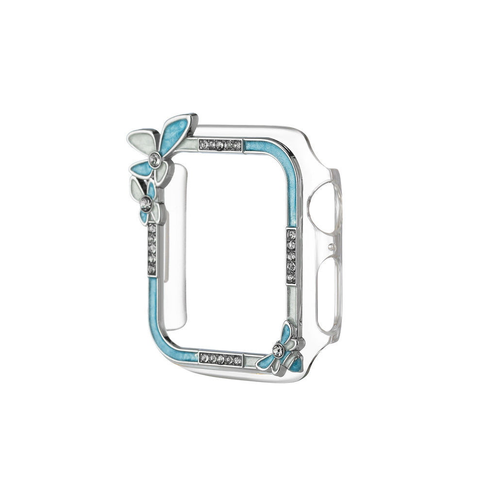 Butterfly Rhinestone Half-wrapped Watch Case