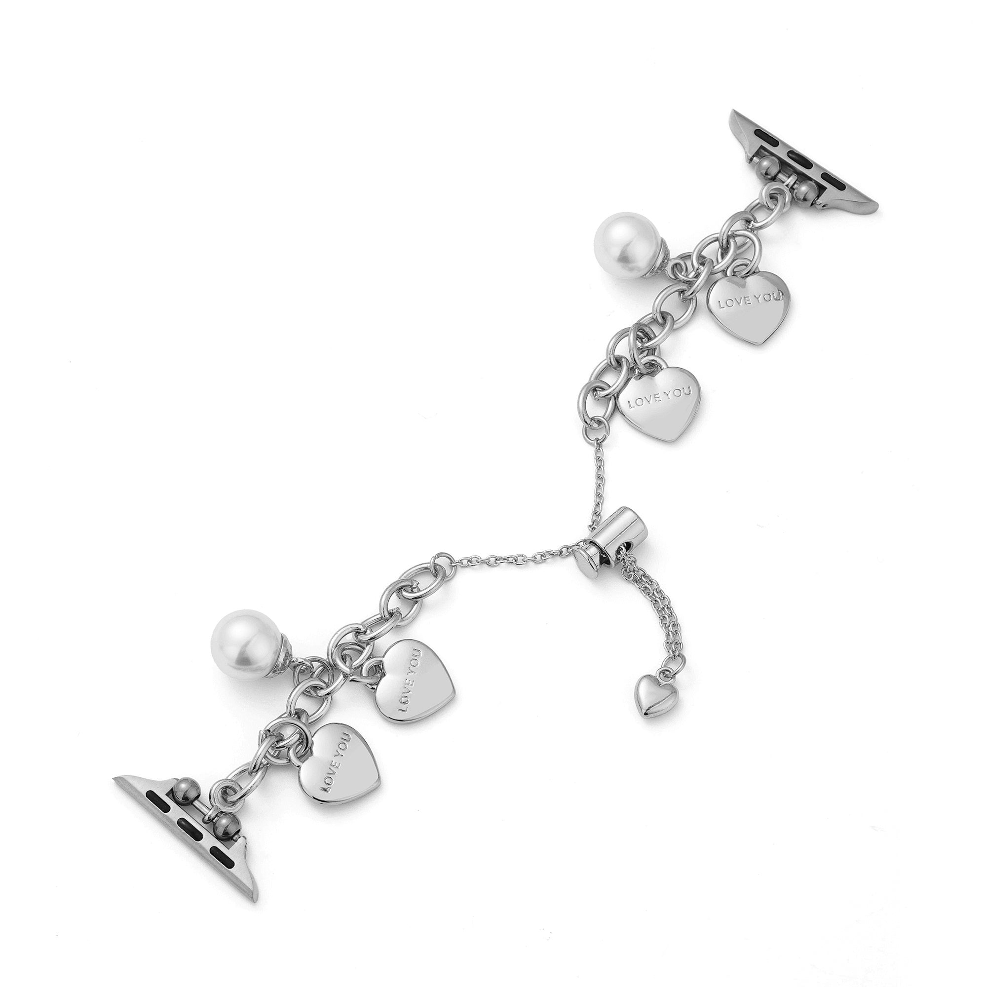 Love Pendant Metal Watch Band for Apple Watch