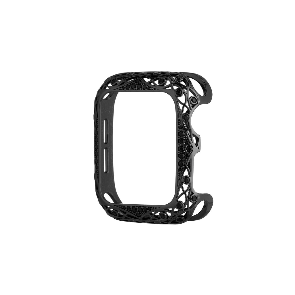 Rhinestone Filigree Half-Wrapped Watch Case