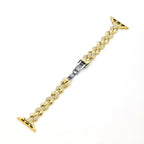 Gleaming Diamond Metal Watch Band