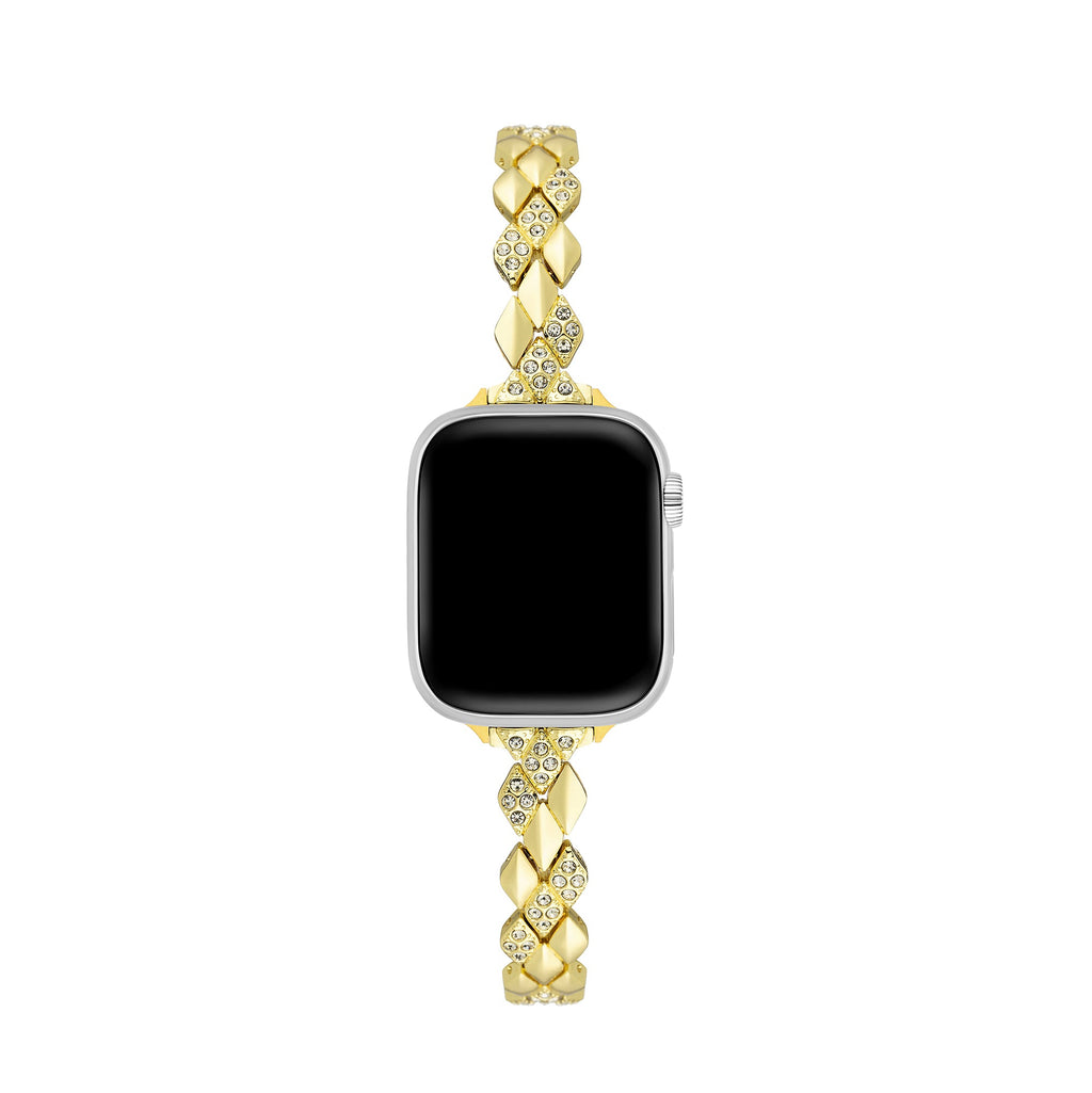 Gleaming Diamond Metal Watch Band