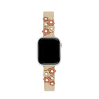 Garden Blooms Leather Watch Band for Apple Watch