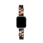Garden Blooms Leather Watch Band for Apple Watch