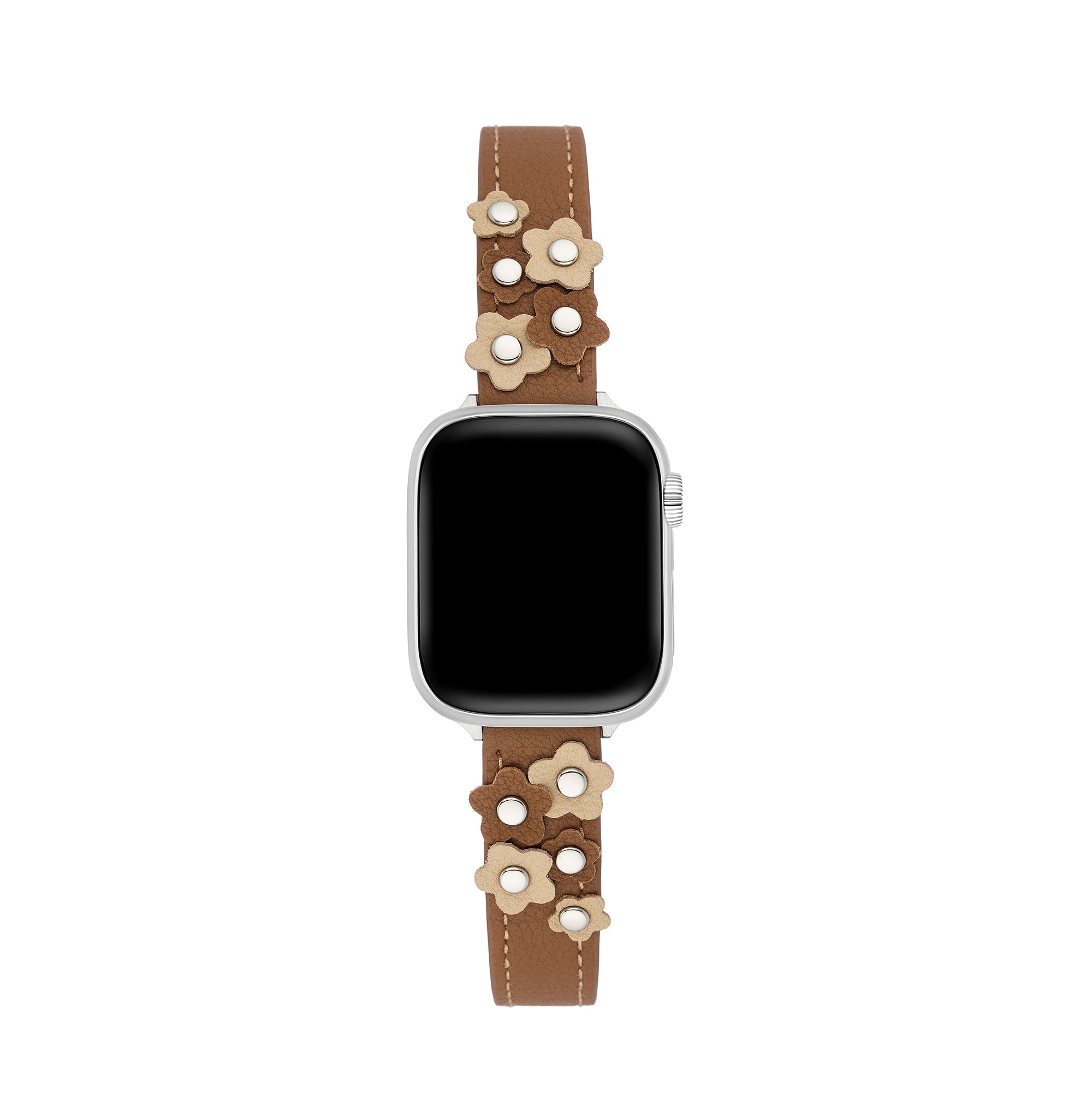 Garden Blooms Leather Watch Band for Apple Watch