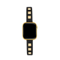 Chic Rivet-Studded Leather Watch Band for Apple Watch