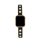 Chic Rivet-Studded Leather Watch Band for Apple Watch