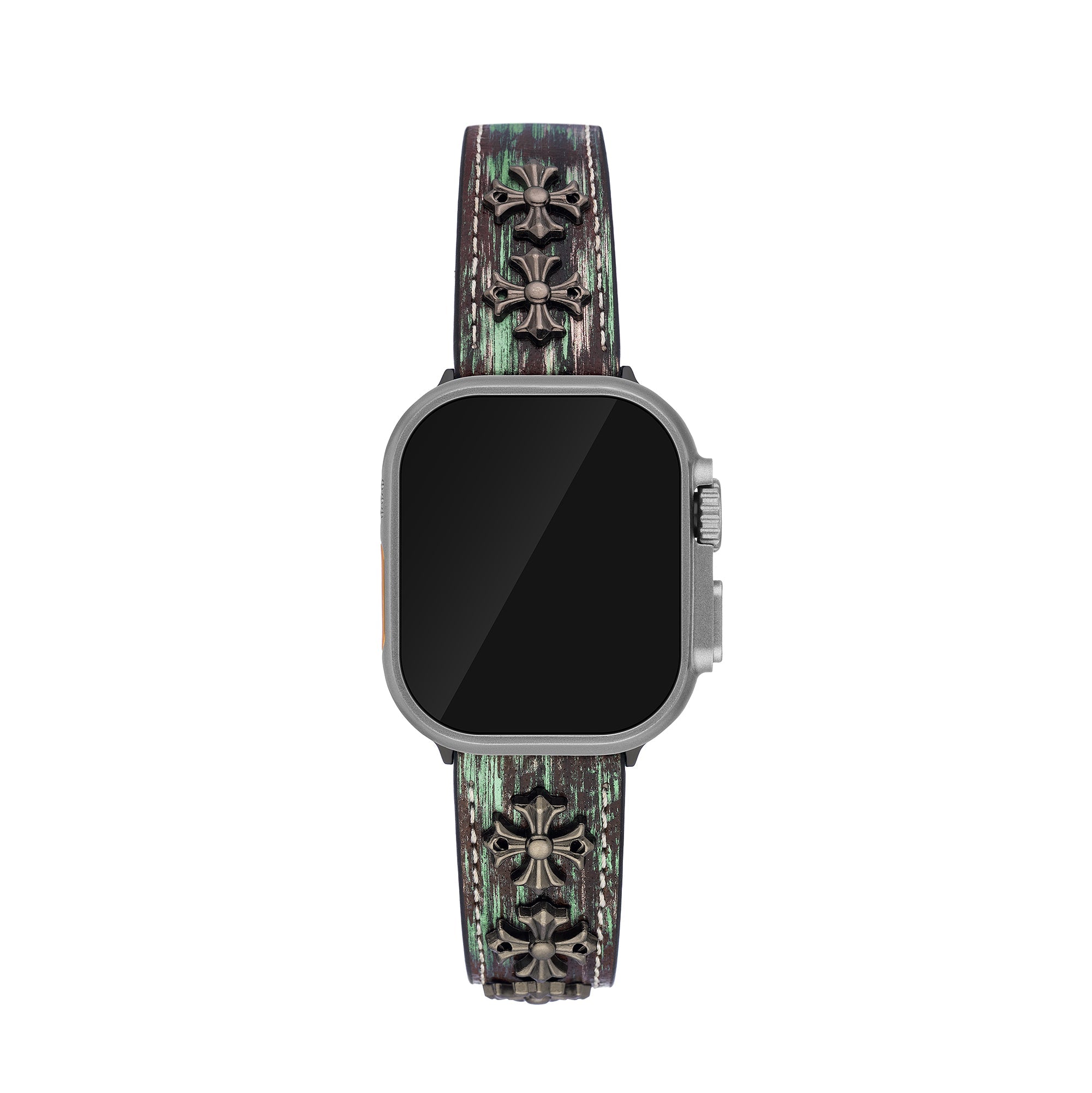Unisex Cross Leather Watch Band for Apple Watch