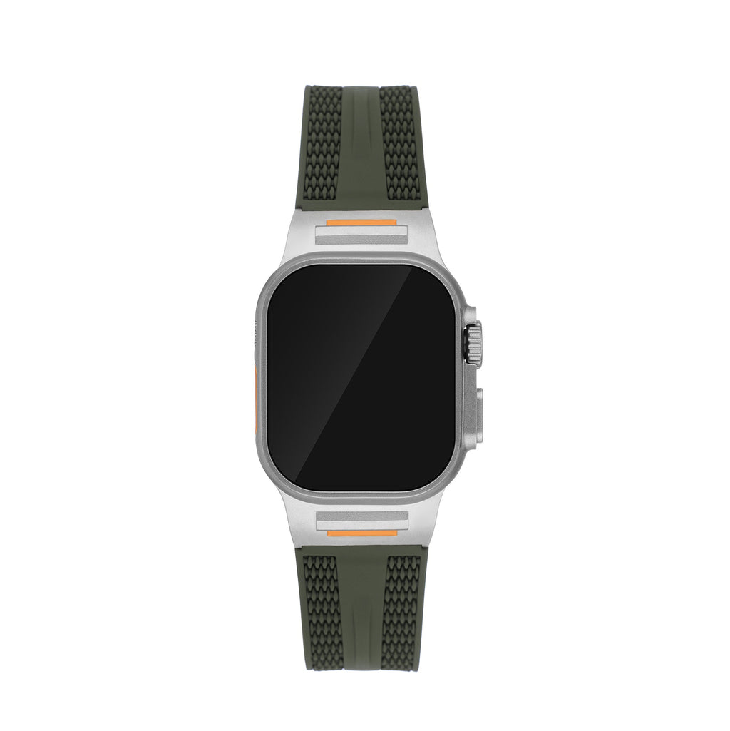 Men's Textured Silicone Watch Band