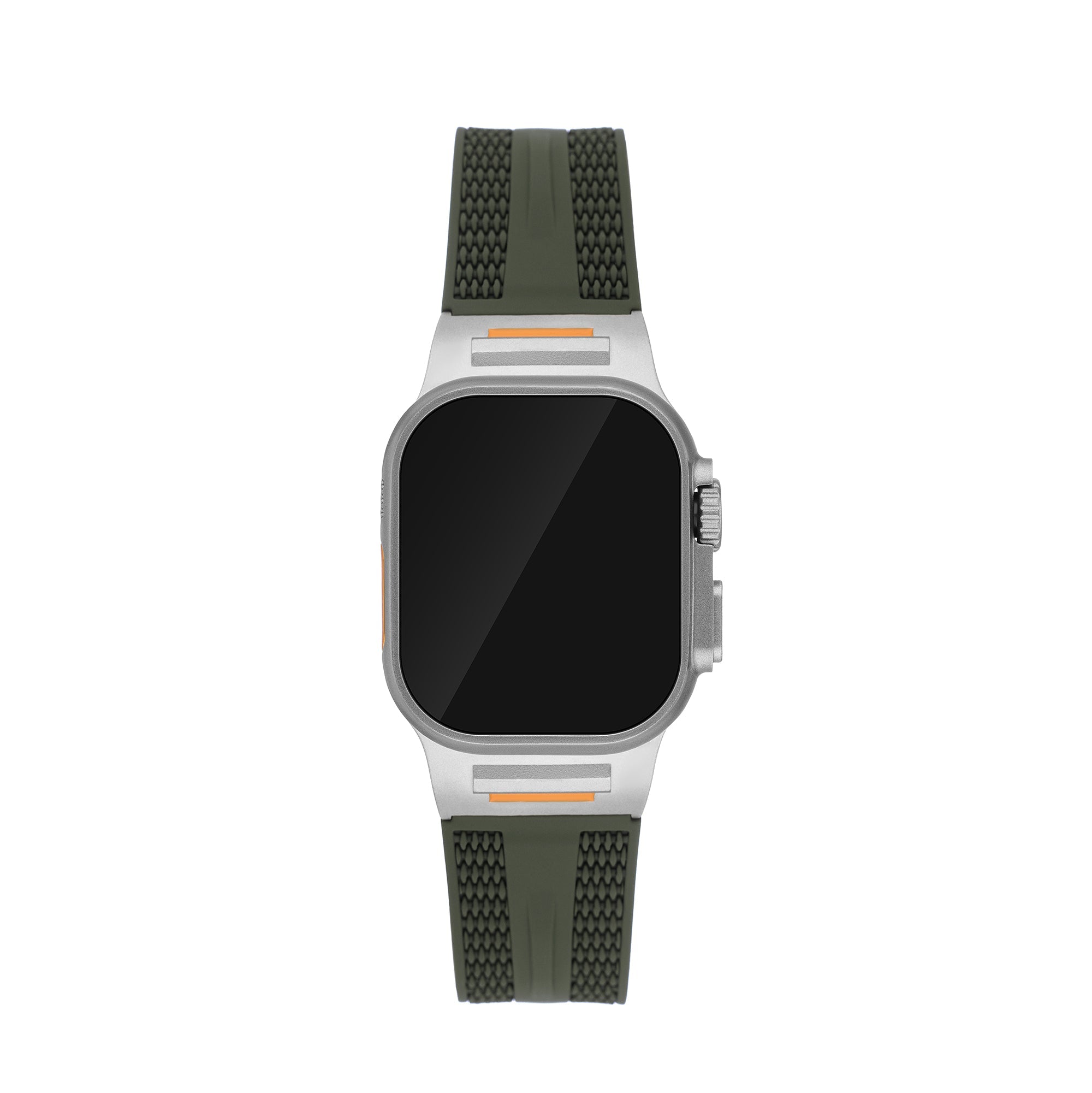 Men's Textured Silicone Watch Band