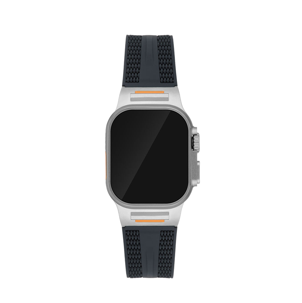 Men's Textured Silicone Watch Band