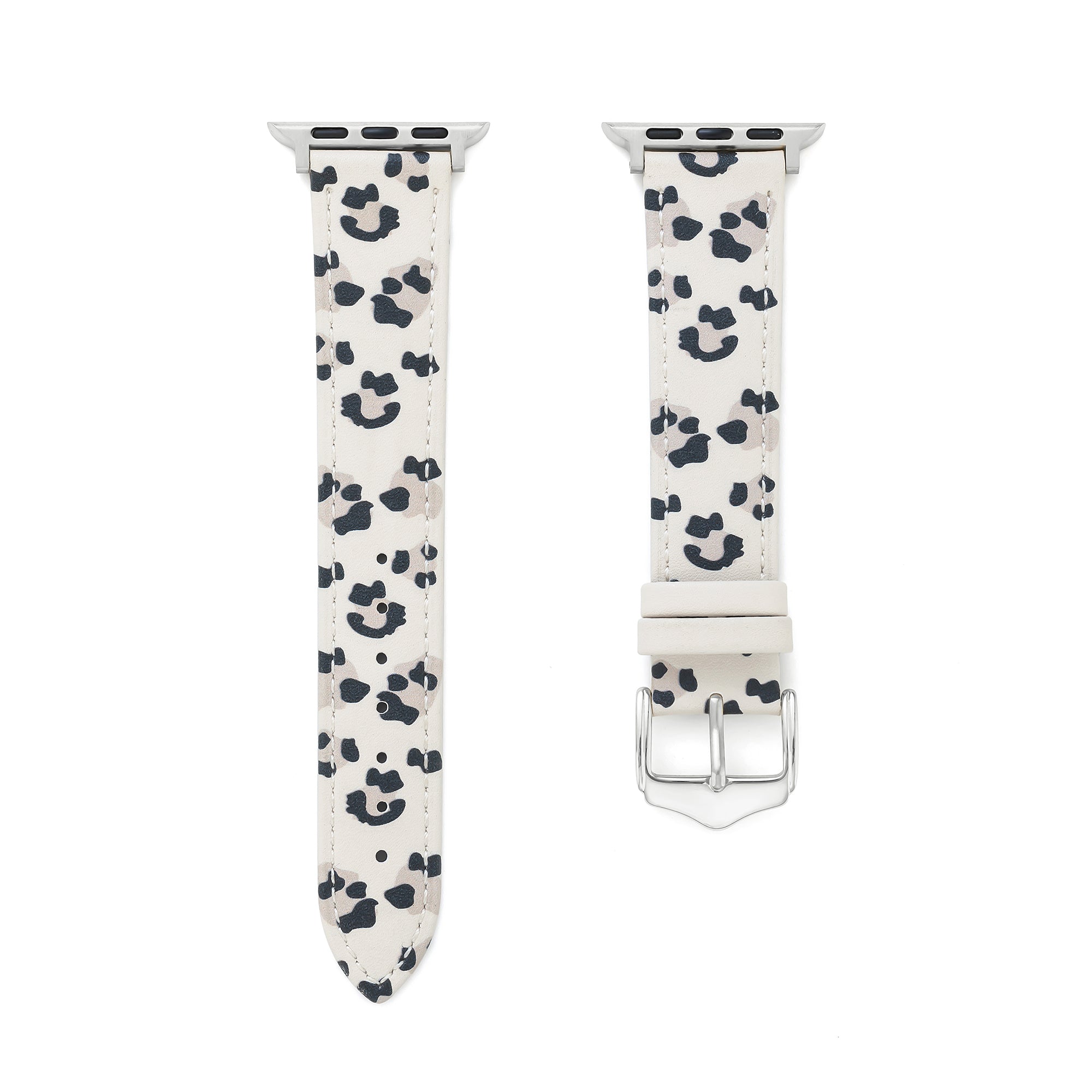 Leopard Print Leather Watch Band for Apple Watch