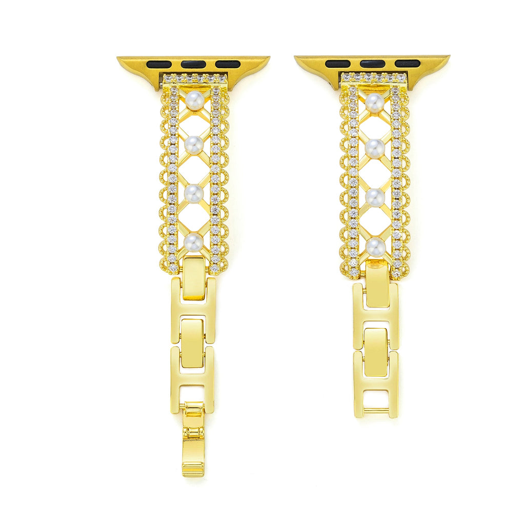 Lace-Inspired Pearl Watch Band for Apple Watch