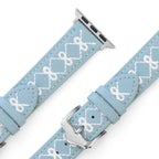 Embroidered Bow Leather Watch Band for Apple Watch