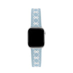 Embroidered Bow Leather Watch Band for Apple Watch