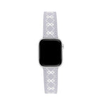 Embroidered Bow Leather Watch Band for Apple Watch