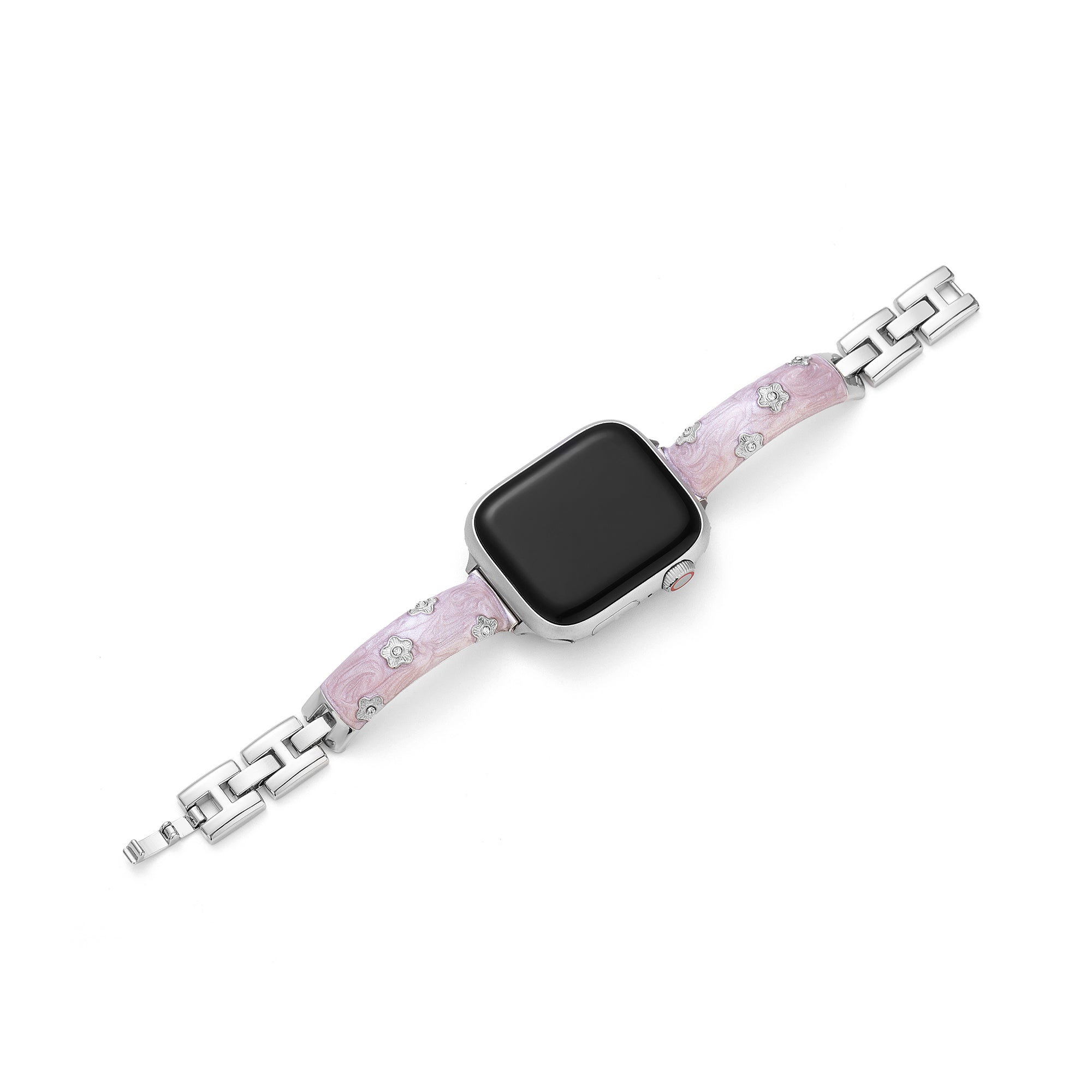 Floral Metal Watch Band for Apple Watch