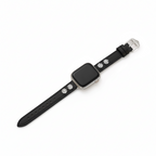 14k Gold / Platinum Plated Daisy Leather Watch Band for Apple Watch
