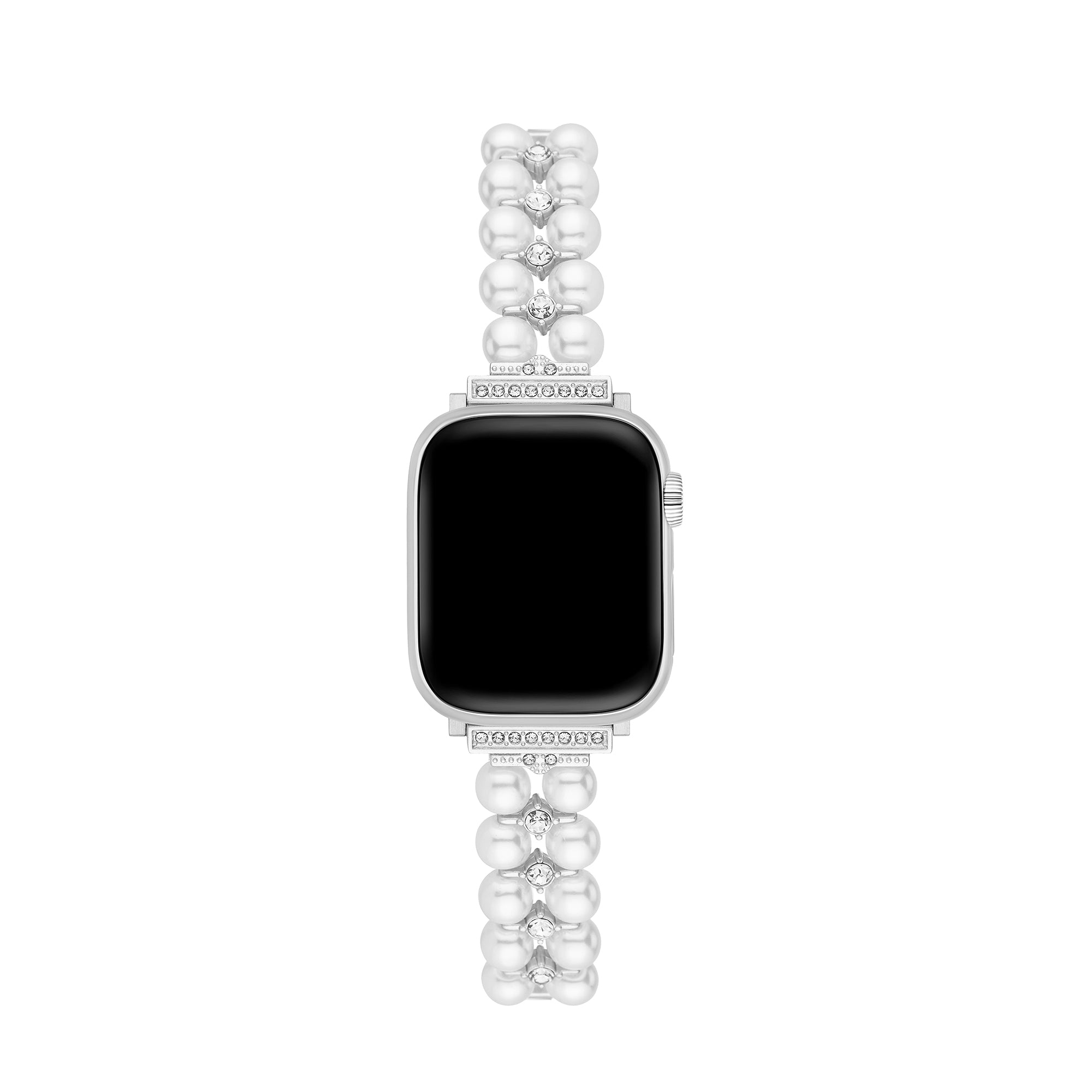 Pearl Rhinestone Metal Watch Band for Apple Watch