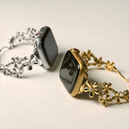 14k Gold / Platinum Plated Flowers Bloom Copper Watch Band