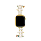 14k Gold Plated Pearl Charm Watch Band