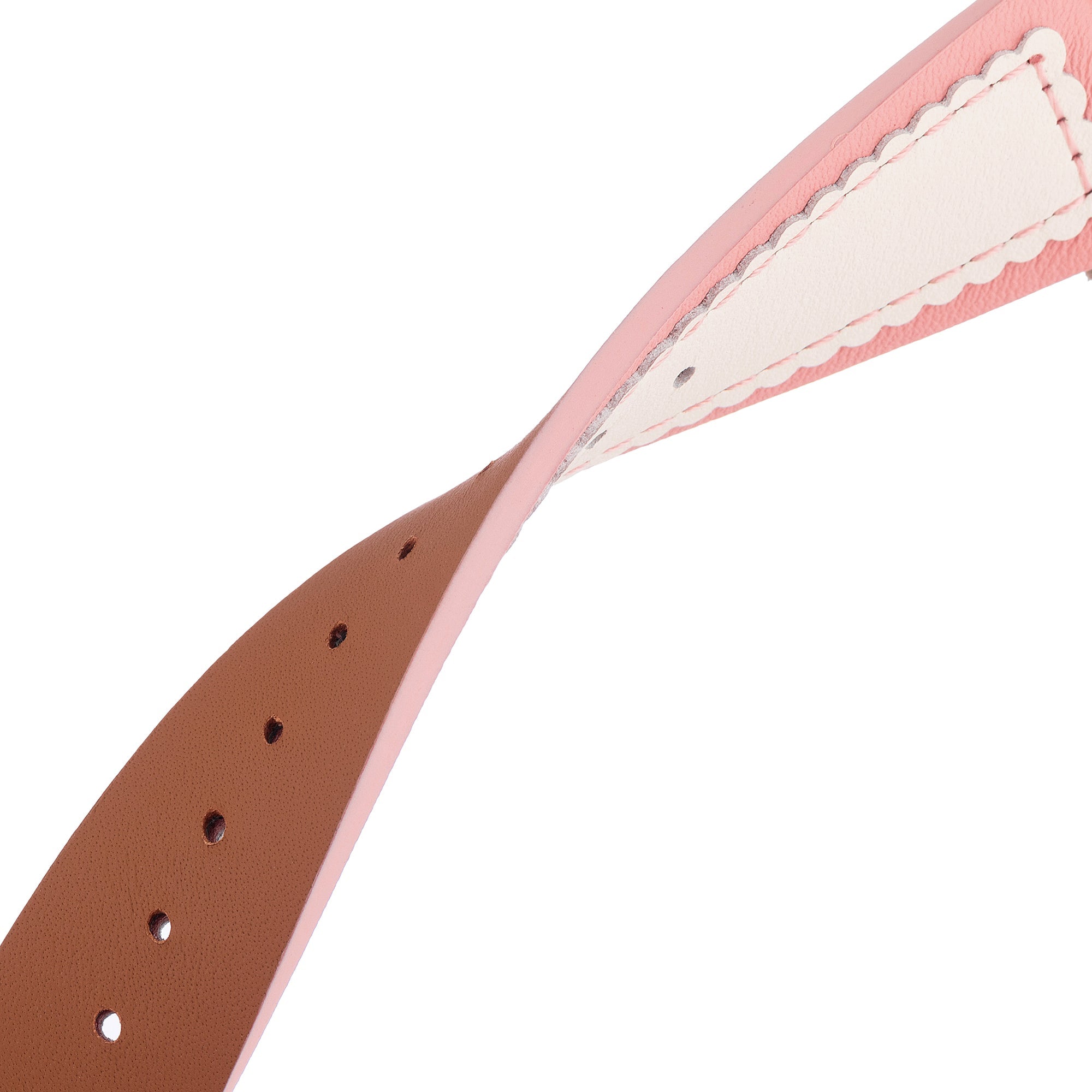 Scalloped Leather Watch Band for Apple Watch