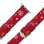 Christmas Snowflake Embroidered Watch Band for Apple Watch