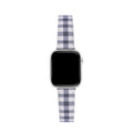 Checker Leather Watch Band for Apple Watch