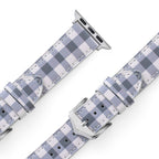 Checker Leather Watch Band for Apple Watch