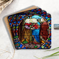 The Saves Retro Christian Wooden Printed Coasters