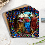 The Saves Retro Christian Wooden Printed Coasters