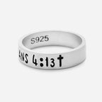 Bible Verse Christian 925 Sterling Silver Ring