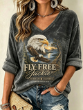 Women's Jackie Forever Our Queen Print Top