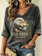 Women's Jackie Forever Our Queen Print Top