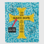 I Am a Child of God Custom Name Blanket
