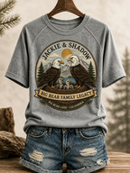 Women's Family Legacy Big Bear Lake California Wildlife Print T-shirt
