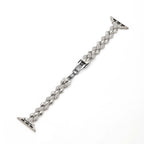 Gleaming Diamond Metal Watch Band